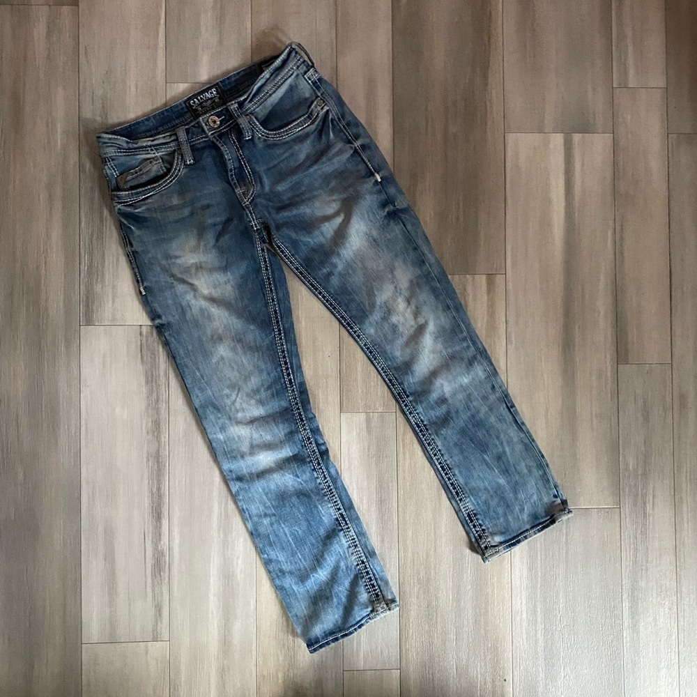 Men’s Buckle Salvage Slim Straight Jeans - 29S